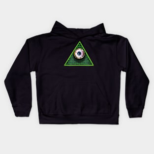 Evil Eye - Distressed Illuminati All Seeing Eye Kids Hoodie